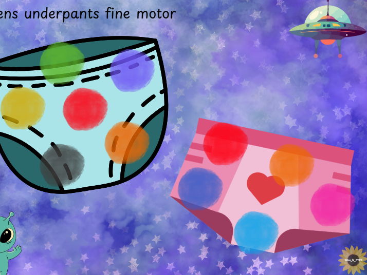 Aliens Underpants Fine Motor