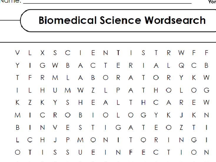 Wordsearch: Biomedical Science