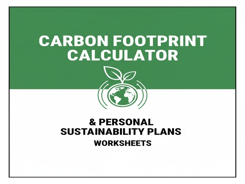 Carbon Footprint Calculator & Personal Sustainability Plans