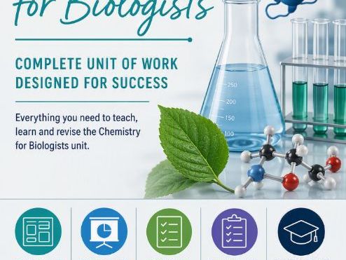 Edexcel IAL Biology 1A Chemistry for Biologists
