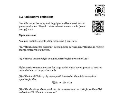 Radioactive emissions