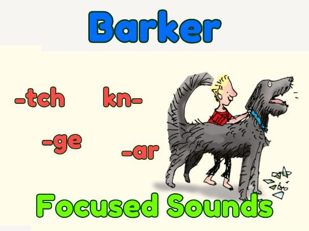 Barker Rwi RWI Blue Storybook 1: Barker - Focused Sound Words | Teaching Resources