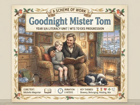 Goodnight Mister Tom : Complete 6-Week Upper KS2 Unit (WTS to EXS Reading & Writing Medium-Term Plan