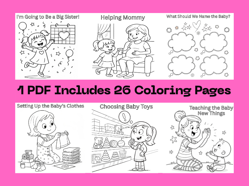 How to Be a Big Sister Coloring Pages Printable