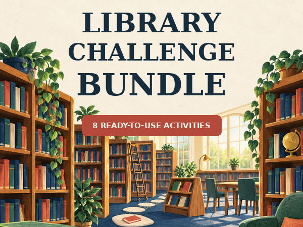 BGE Library Activities Bundle | 8 Reading Games and Challenges
