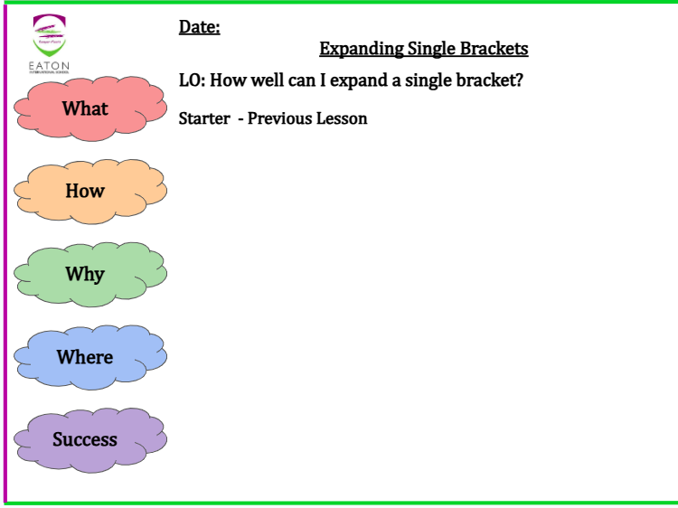Expanding Single Brackets