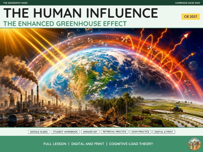 The Enhanced Greenhouse Effect | IGCSE Geography 0460 | Slides & Workbook