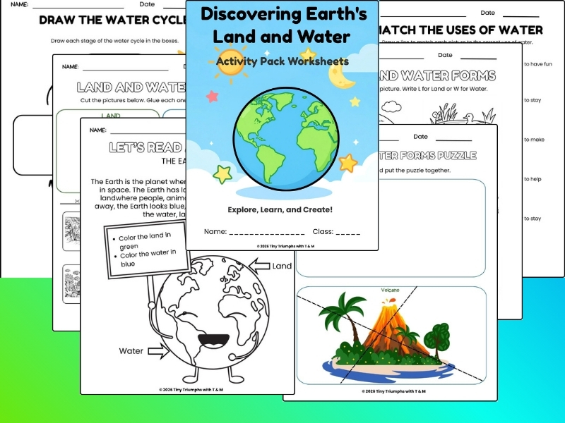 Discovering Earth's Land and Water/ Activity Pack