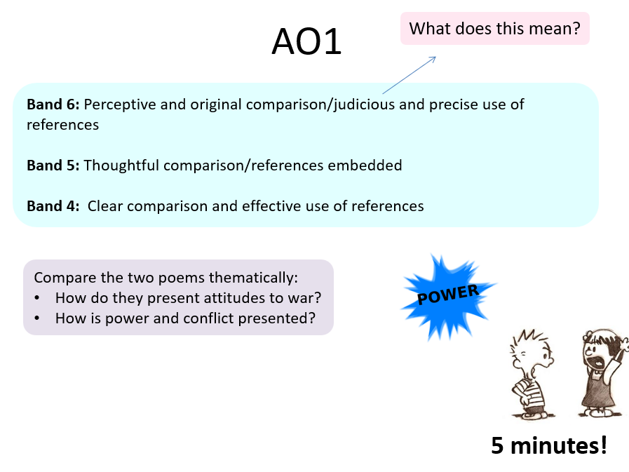 AQA GCSE Poetry comparison