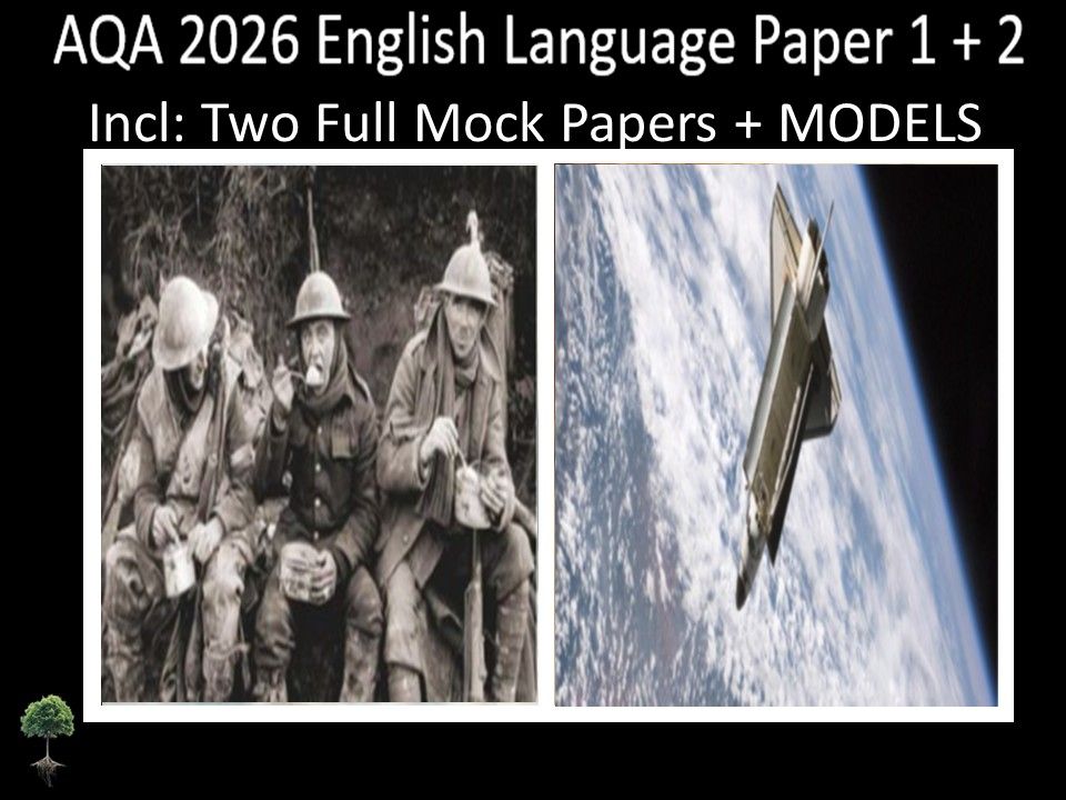 Two AQA 2026 English Language Paper 1 + 2 Mocks | MODELS