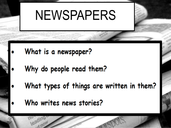 Newspapers year 4