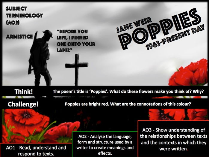 Poppies - Jane Weir - Poetry Revision - Power and Conflict