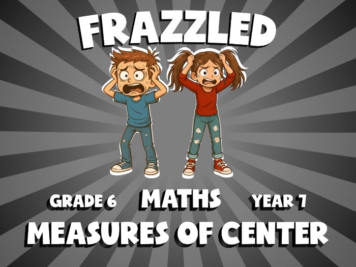 Measures of Center FRAZZLED Maths Game | No-Prep Year 7 Review Activity