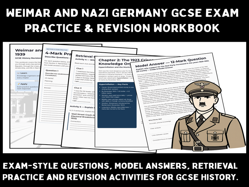 Weimar and Nazi Germany GCSE History Exam Paper 3 Practice & Revision Workbook