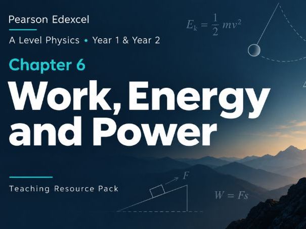 06 - Work, Energy and Power Teacher Pack - Physics (Year 1 & Year 2) A Level Pearson Edexcel