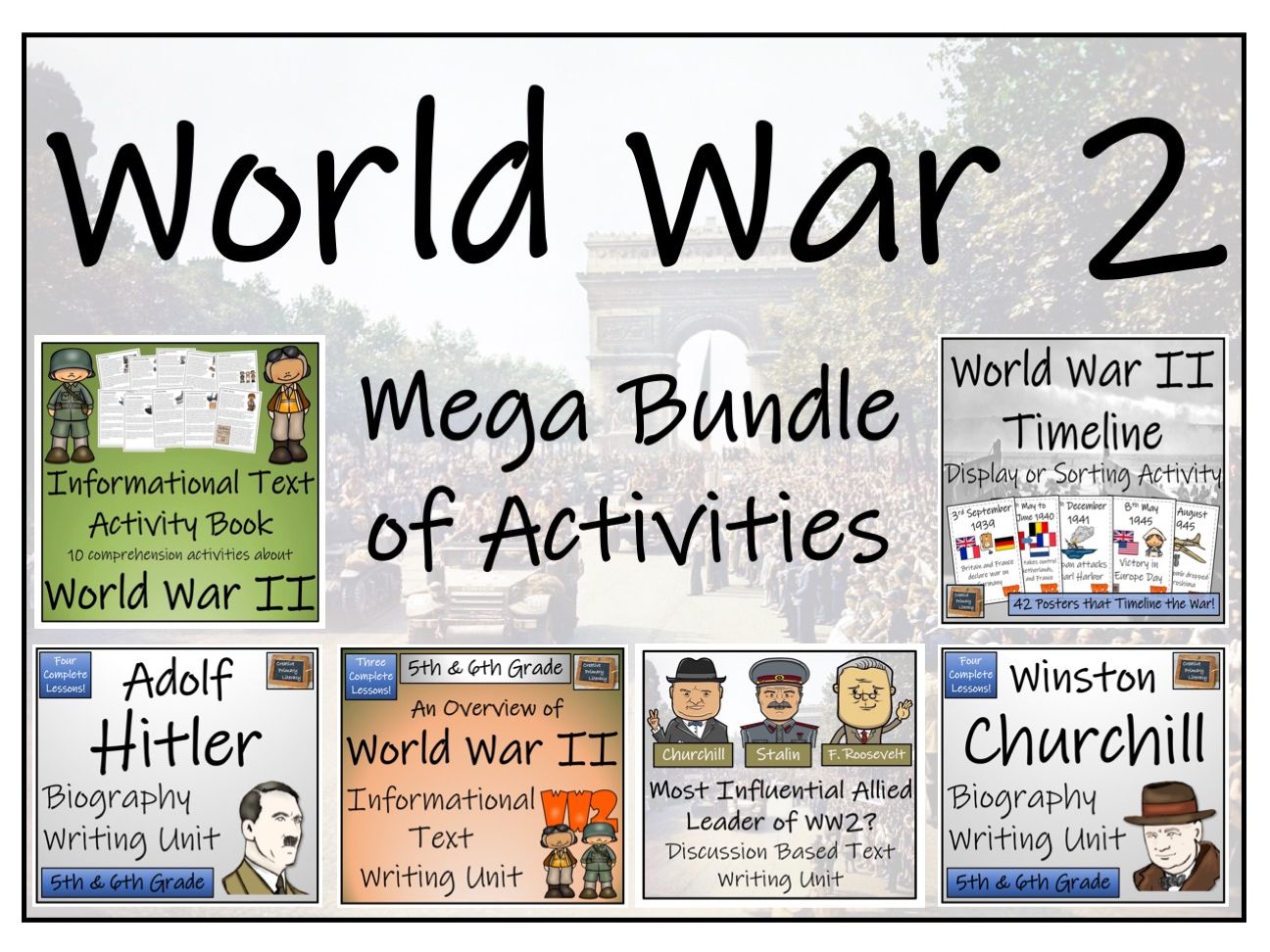 UKS2 History - World War II Reading Comprehension & Writing Mega Bundle ...