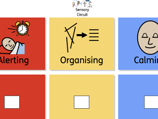 Sensory Choice Board