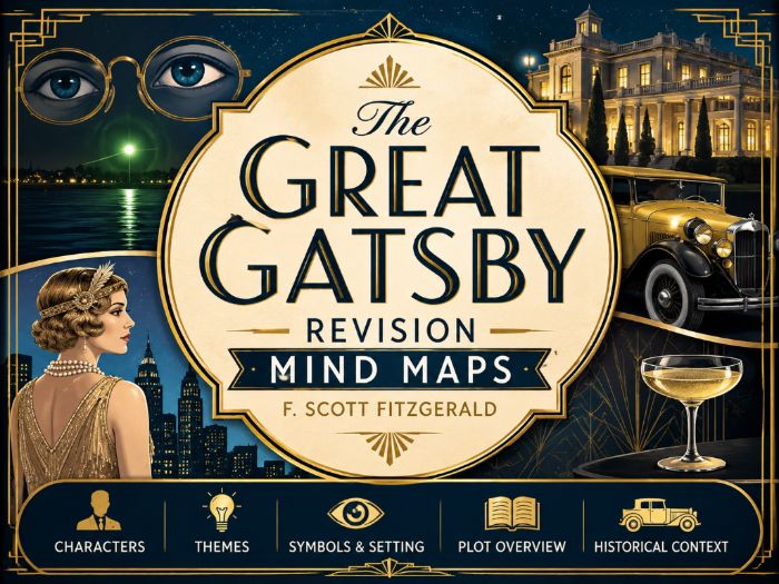 The Great Gatsby Revision Mind Maps | A-Level English Literature