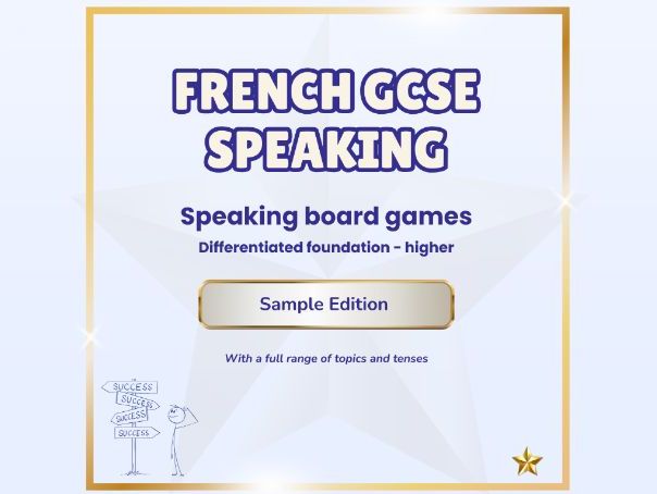 Speaking board game – Sample edition – French GCSE