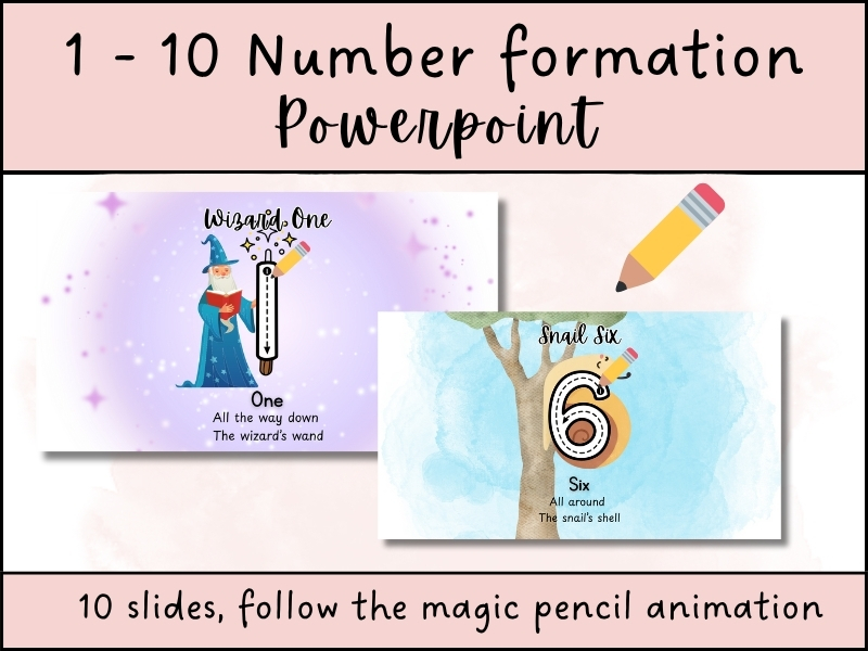 Animated Number Formation 1–10 PPT