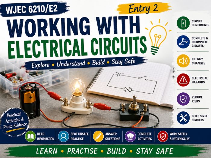 WJEC Entry 2 Working with Electrical Circuits Workbook | 6210/E2