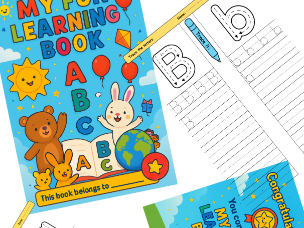 “Alphabet Tracing Worksheets A–Z | Handwriting Practice for Early Learners”