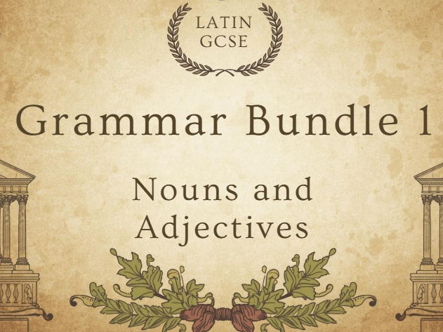 OCR Latin GCSE Grammar Bundle 1 - Nouns and Adjectives