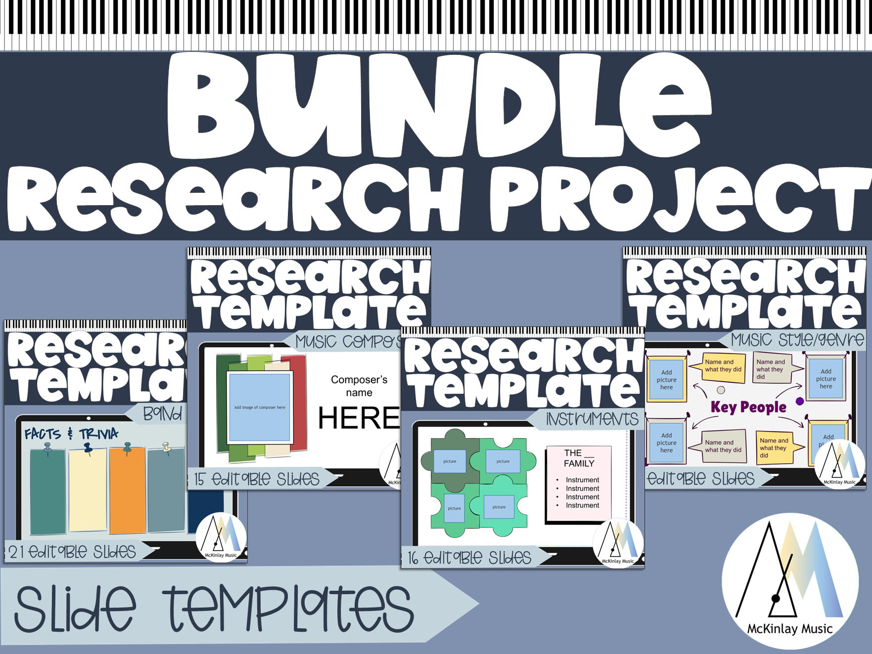 Research Project Templates - growing bundle for music research projects
