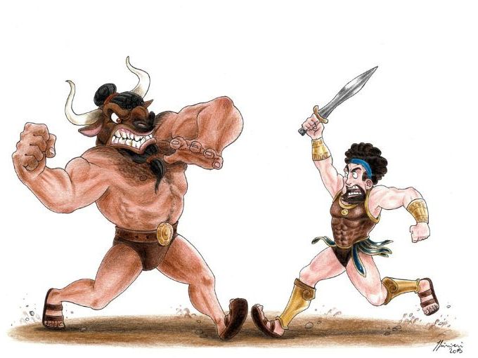 Theseus and the Minotaur- a comprehension lesson