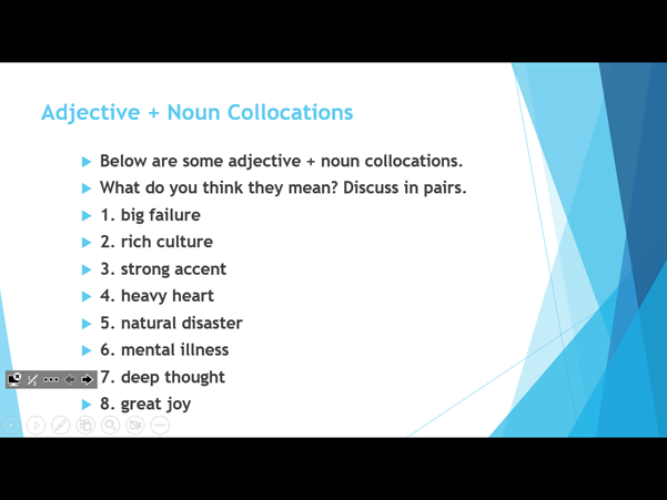 Adjective + Noun Collocations and Speaking