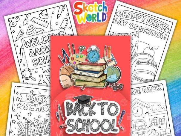 Free Welcome to School Coloring & Activity Page