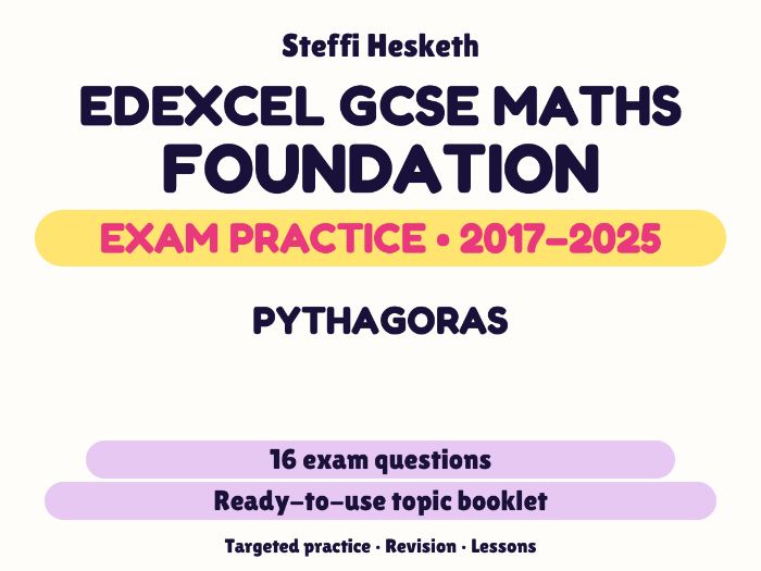 Edexcel GCSE Maths Foundation: Pythagoras Exam Questions | 2017-2025
