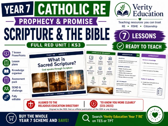 Yr 7 RE: Prophecy & Promise (Scripture and Bible)