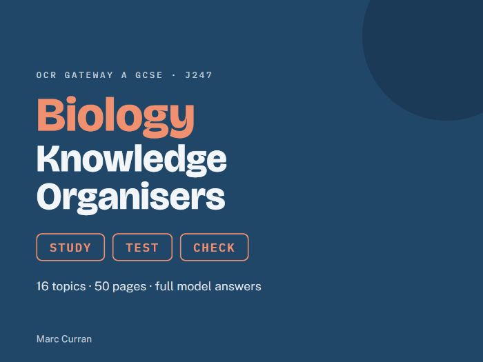 OCR Gateway A Biology — Knowledge Organisers
