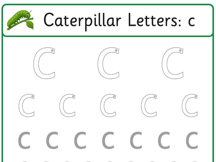 Handwriting - Caterpillar Letters (Sassoon)