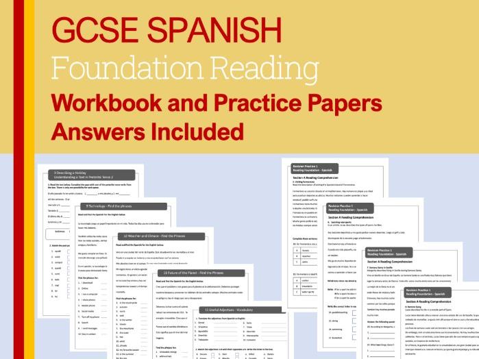 GCSE Spanish Foundation Reading Workbook