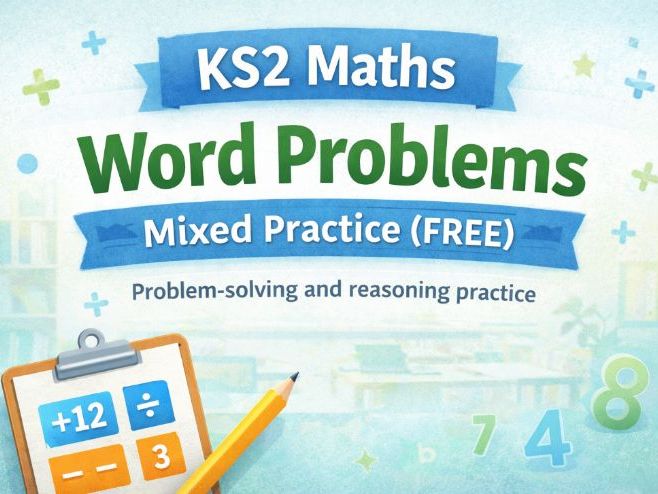 KS2 Maths Word Problems – Mixed Practice (FREE Sample Pack)