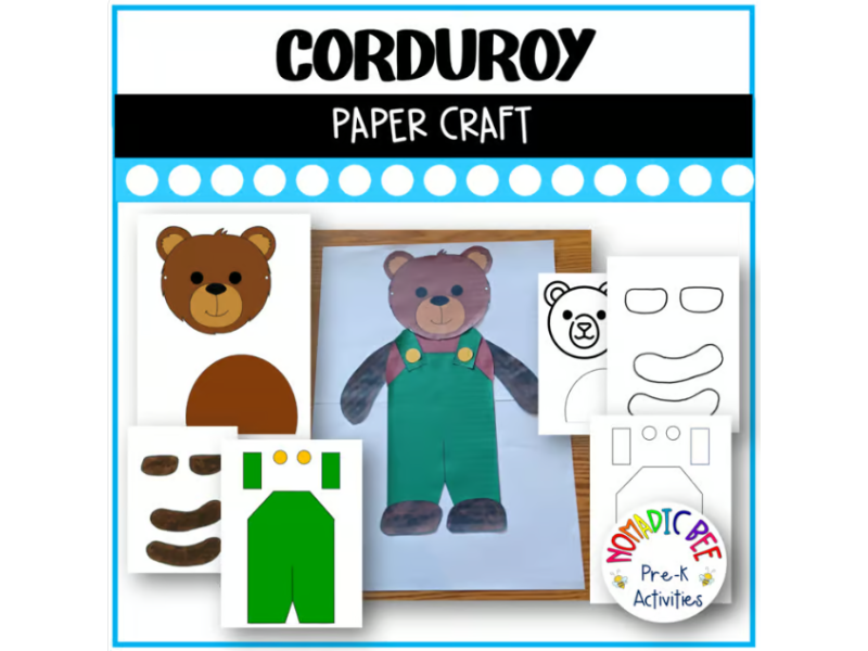 Corduroy Book Activities - Paper Craft