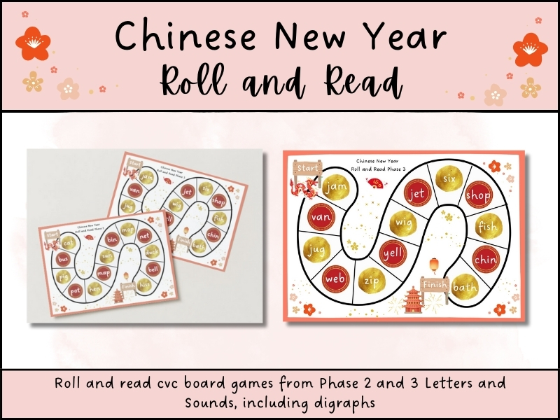 Chinese New Year Roll and Read Phonics