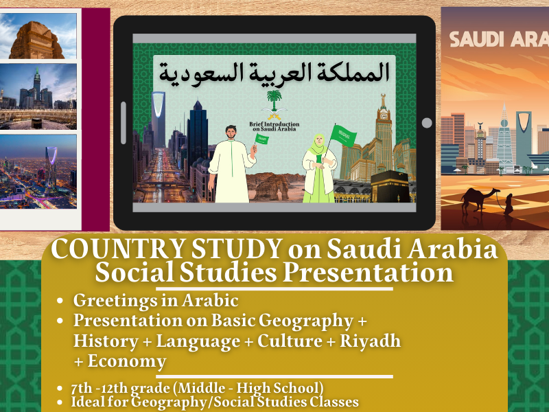 Saudi Arabia Country Study - Geography + Social Studies - Middle East - West Asia