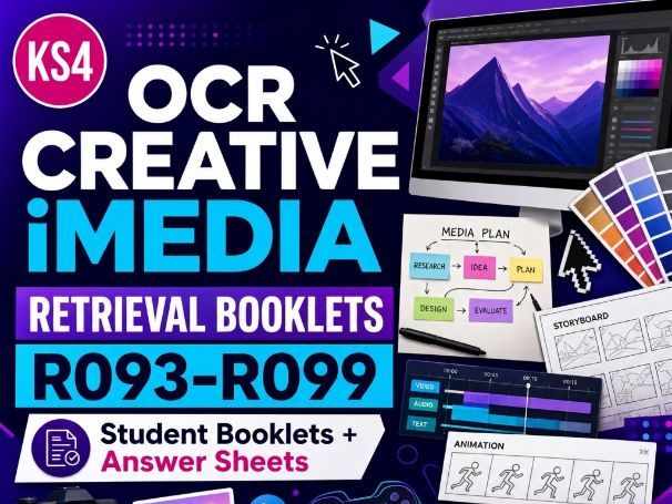 Creative iMedia Retrieval Booklets | R093-R099 | Student Booklets and Answer Sheets