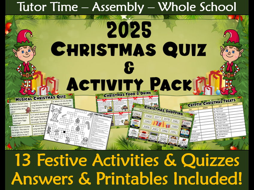 Christmas Quiz & Activity Pack