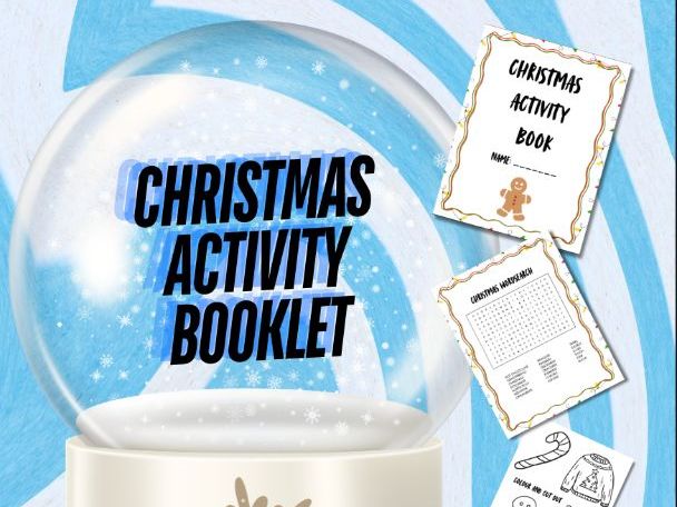 Christmas Activity Booklet | Printable Holiday Puzzles, Word Search & Colouring