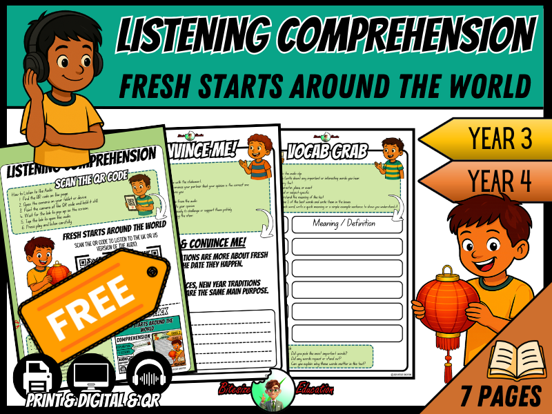 Fresh Starts Around the World | Listening Comprehension | Year 3/4