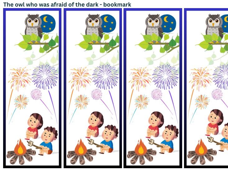 The Owl Who Was Afraid Of The Dark - Printable Bookmarks