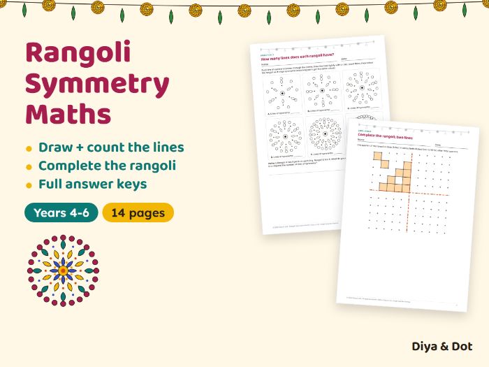 Rangoli Lines of Symmetry: Diwali Maths