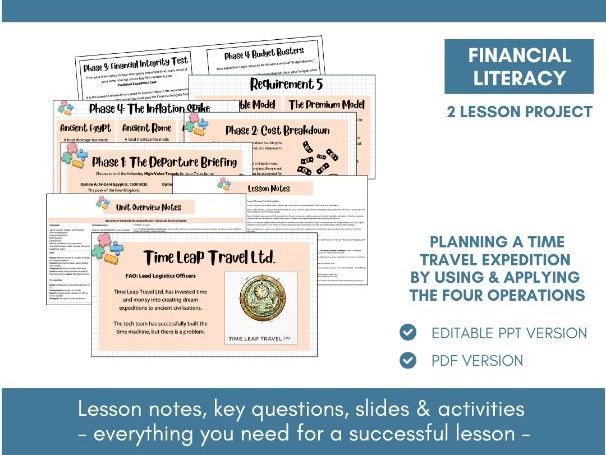 Four Operations Project | Financial Literacy | Lesson Notes, Slides & Activities