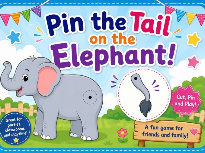 Pin the Tail on the Elephant!