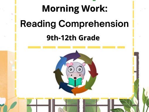 Homeschool Made Simple: Morning Work & Reading Comprehension | Grades 9–12
