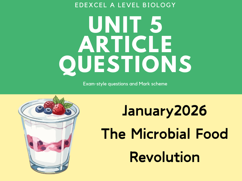 IAL biology unit 5 article questions for Jan 2026